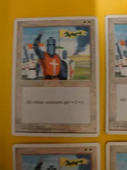 MTG Crusade BANNED eNCHANTMENT Regular Rare - Old Vintage 4 card playset - Image 4