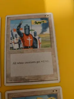 MTG Crusade BANNED eNCHANTMENT Regular Rare - Old Vintage 4 card playset - Image 5