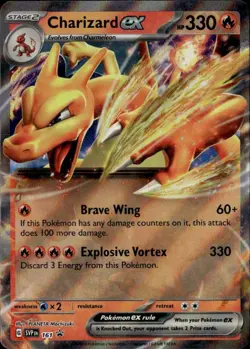 Charizard ex Promo SVP SV: Scarlet & Violet Promo Cards 161 LP-NM - Image 1