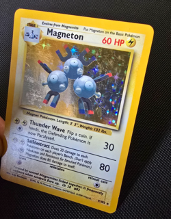 Pokemon WOTC Card - Magneton - Base Set - Holo Rare - 9/102 - LP - Image 4