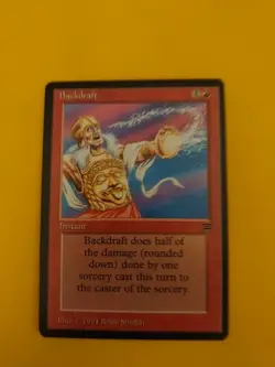 Backdraft. Instant. Legends. 1994 MTG Card. - Image 1