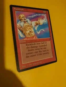 Backdraft. Instant. Legends. 1994 MTG Card. - Image 3