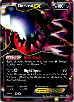 Darkrai EX - BW46 - Pokemon Black & White Black Star Promo Ultra Rare Card LP - Image 1