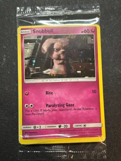 Pokemon Card - Snubbull SM Promos SM200 Sealed Promo Near Mint NM - Image 1