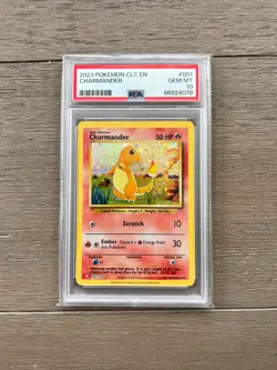 PSA 10 Charmander CLC 001 TCG Classic Collection Holo Pokemon Card 2023 English - Image 1