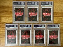 PSA10 Godzilla Card Game Anger Cards Gold Frame Parallel PP 7-Card Set Japanese - Image 2