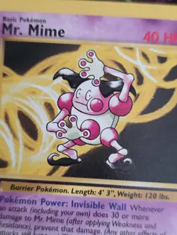 Mr. Mime 27/130 Base Set 2 Rare Pokemon Card - Image 2