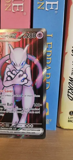 Pokemon TCG Team Rockets Mewtwo EX Card 213/182 Destined Rivals English Edition - Image 3