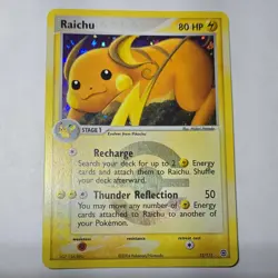 Pokemon Raichu 12/112 EX FireRed & LeafGreen Holo Rare 80 HP 2004 Card - Image 1