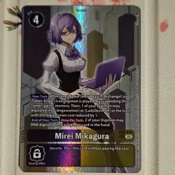 Digimon CCG Mirei Mikagura SEC Holo Tamer Card EX6-074 NM - Image 1