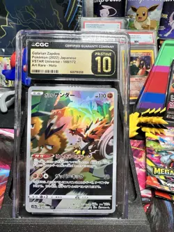 Pokemon TCG Galarian Zapdos Card 188/172 AR-S12A VSTAR Japanese Edition - Image 1