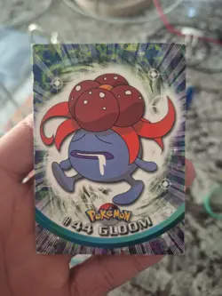 1999 Pokemon Topps Gloom #44 Red Logo TV Animation Edition Vintage Card - Image 1