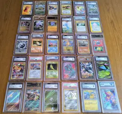 ✨HUGE Lot of 30 Graded Pokemon Cards CGC PSA TAG CROWN DSG Modern & Vintage✨W@W! - Image 1