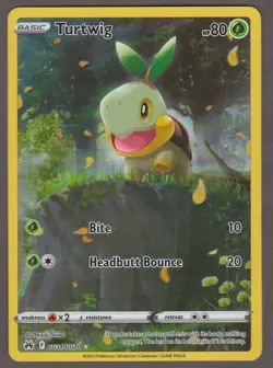 Turtwig GG31/GG70 Crown Zenith Galarian Gallery Full Art Holo Pokemon Card NM - Image 1