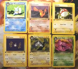 Pokemon TCG Original Team Rocket Card Lot Of 6 Non Holo All 1st Edition!!!🔥🔥 - Image 1
