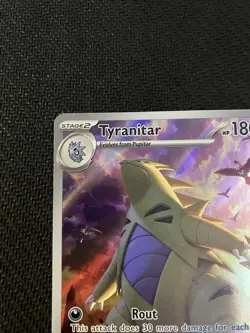 Pokemon TCG Tyranitar Holo Card Scarlet & Violet Paldea Evolved 222/193 - Image 5
