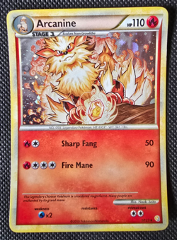Pokemon Card - Arcanine - HeartGold SoulSilver Base - Holo Rare - 1/123 - NM-LP - Image 1