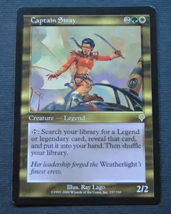 Captain Sisay - Invasion - Magic the Gathering MTG Vintage - LP - Image 1