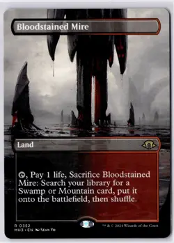 Bloodstained Mire (Borderless) Modern Horizons 3 Regular NM R 0352 - Image 1