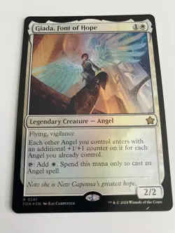 Giada, Font of Hope #141 FOIL NM MTG Foundations FDN Rare Angel Commander - Image 1