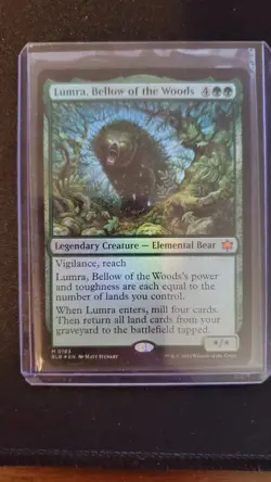 Magic the Gathering Lumra, Bellow of the Woods Bloomburrow Foil - Image 1