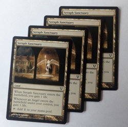 Magic Mtg Avacyn Restored Seraph Sanctuary x4 near mint - Image 1