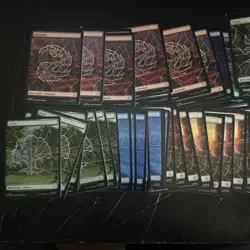 MTG- Spiderman Full Art FOIL Land Lot x 62 - Image 1