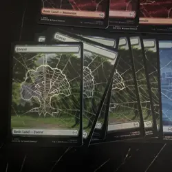 MTG- Spiderman Full Art FOIL Land Lot x 62 - Image 3