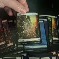 MTG- Spiderman Full Art FOIL Land Lot x 62 - Image 5