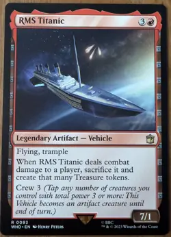 RMS Titanic WHO 0093 MTG Universes Beyond Doctor Who Vehicle Near Mint - Image 1
