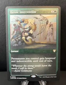 Heroic Intervention - 0563 Rare Foil NM (MTG: Commander Masters) - Image 1