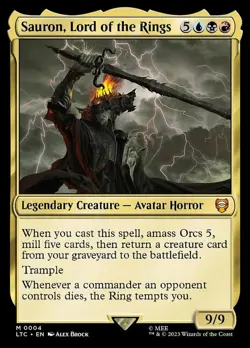 Sauron, Lord of the Rings NM, English MTG The Lord Of The Rings: Tales Of Middle - Image 1