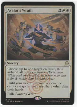 MTG Magic the Gathering Avatar TLA Avatar's Wrath Foil - Image 1