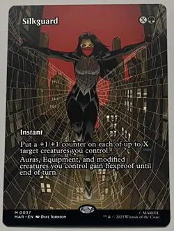 MTG Marvel Universe Silkguard Instant MYTHIC REGULAR #0037 - Image 1