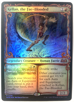 MTG Kellan, the Fae-Blooded (Showcase Foil) Wilds of Eldraine 0291 NM - Image 1