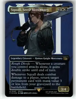Squall, SeeD Mercenary (Borderless) (Surge Foil) R FINAL FANTASY 547 NM MTG - Image 1