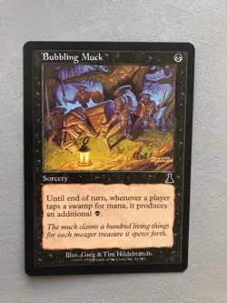 Mtg Carte Magic Urza's Destiny Bubbling Muck LP - Image 1