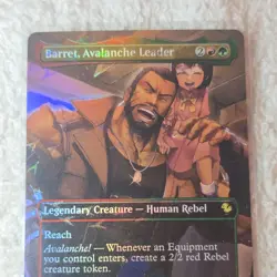 Magic: The Gathering Barret, Avalanche Leader Foil Final Fantasy Red Green - Image 1