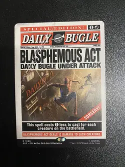 MTG - NM - Blasphemous Act - Marvel's Spider-Man: Daily Bugle - Secret Lair - Image 1