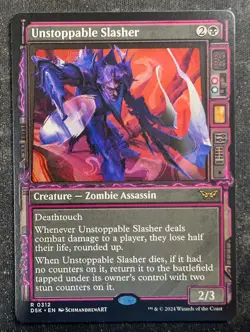 Unstoppable Slasher - Showcase - Duskmourn: House of Horrors (MTG) - Image 1