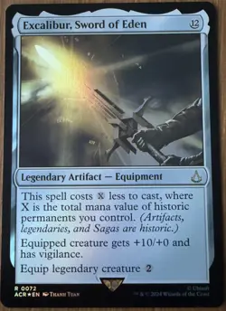 Excalibur, Sword of Eden - FOIL Rare - MTG Assassin's Creed - 0072 NM - Image 1