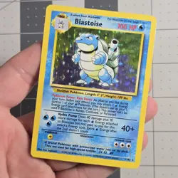 Red Dot Error Blastoise Misprint Base Set Holo 2/102 Pokemon Card - Image 1