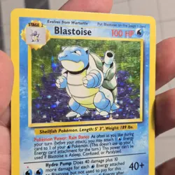 Red Dot Error Blastoise Misprint Base Set Holo 2/102 Pokemon Card - Image 3
