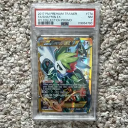 Pokemon Shaymin EX 077A/108 Alternate Art Holo Promo Full Art PSA 7 - Image 1