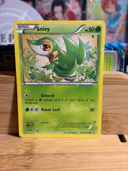 SNIVY RC1/RC25 Legendary Treasures: Radiant Collection Holo Pokemon TCG LP - Image 1