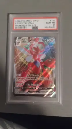 Pokemon TCG Scizor VMAX Ultra Rare Darkness Ablaze SWSH03 - Image 1