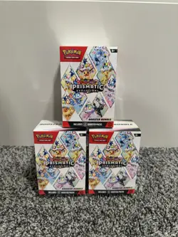 LOT OF 3 - Bundle - Pokemon TCG Scalet & Violet - Prismatic Evolutions Booster - Image 1