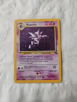 Pokemon Lot Fossil WOTC Gastly Haunter Holo Gengar Holo - Image 4