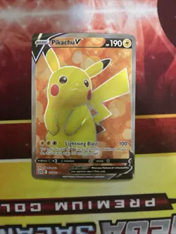 Pokemon TCG Pikachu V Sword & Shield: Brilliant Stars 157/172 Holo Ultra Rare - Image 1