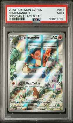 Pokemon 2023 Charmander SVP44 Obsidian Flames ETB English Mint PSA 9 - Image 1
